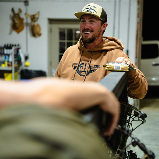 Brown Embroidered Heavyweight Hoodie