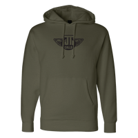 Olive Embroidered Heavyweight Hoodie