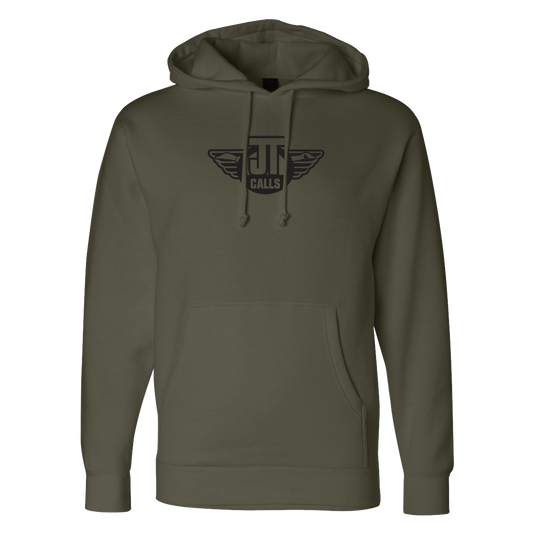 Olive Embroidered Heavyweight Hoodie
