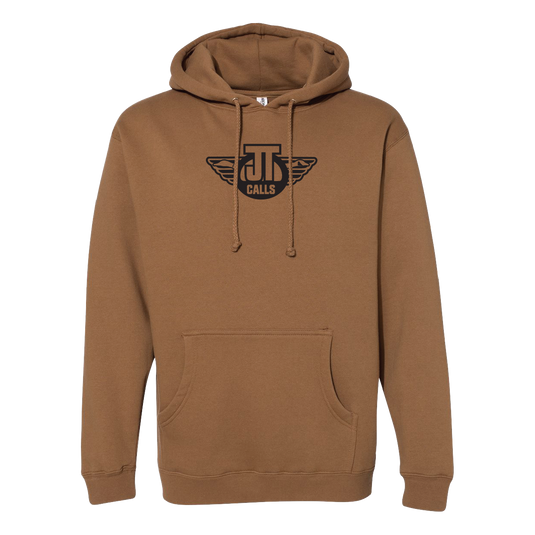 Brown Embroidered Heavyweight Hoodie